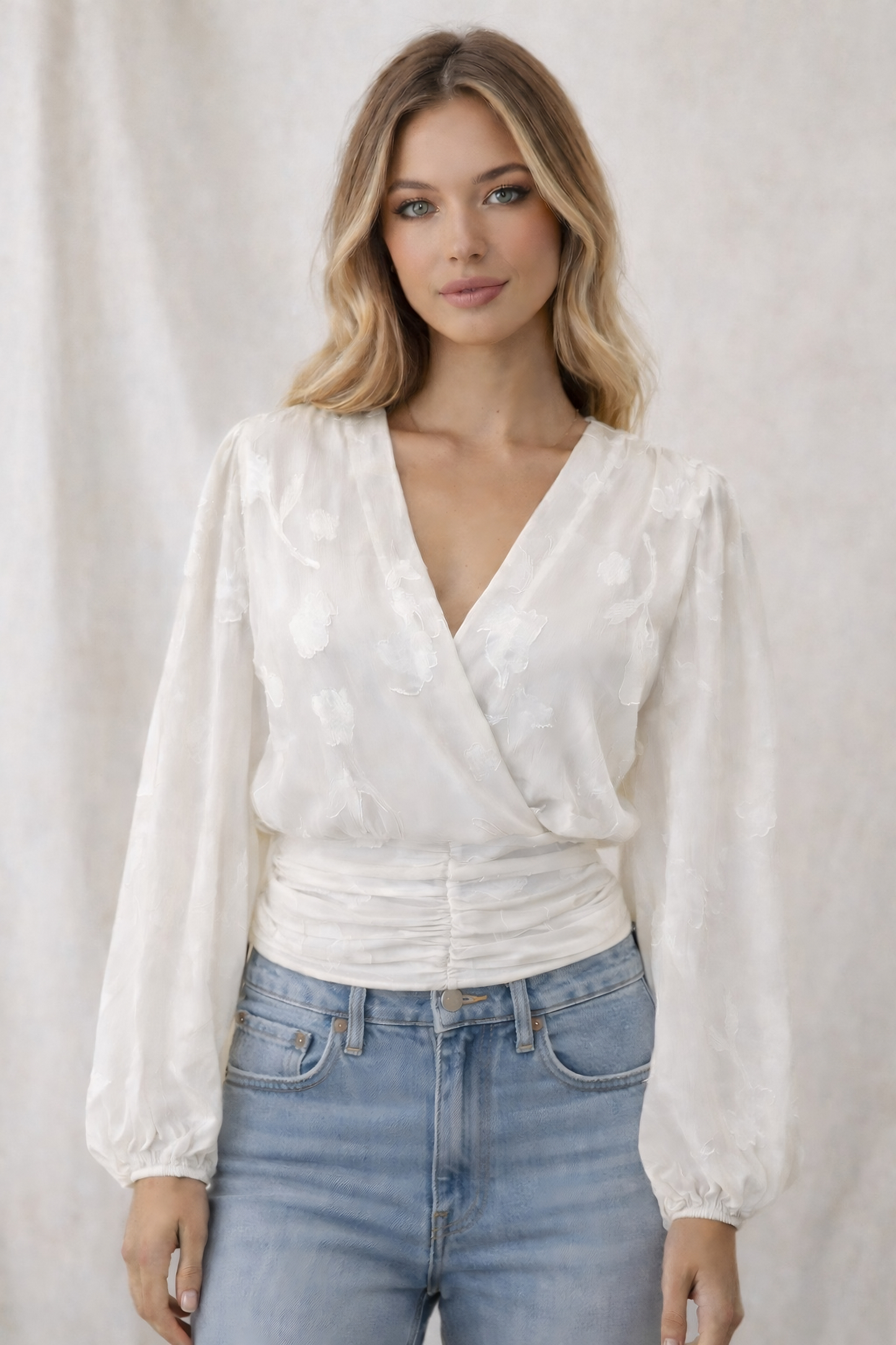 LOD of Love – Emma Top Off White Met Pofmouw