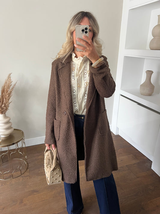 LOD of Love – Soft Bouclé Coat Brown
