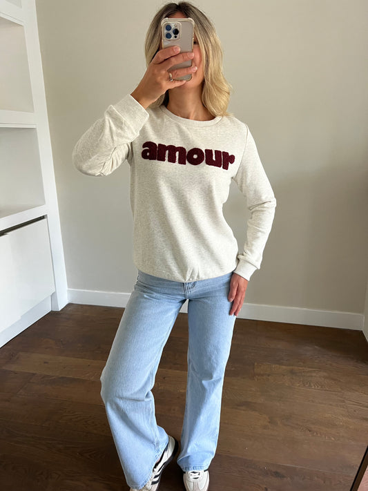 LOD Of Love - Amour Sweater Beige Bordeaux