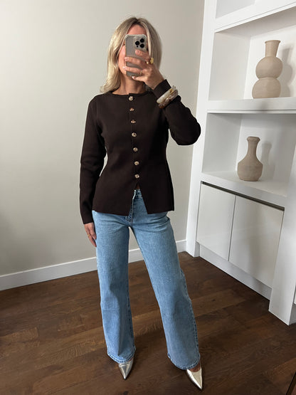 LOD of Love – Elegant Getailleerd Choco Vest