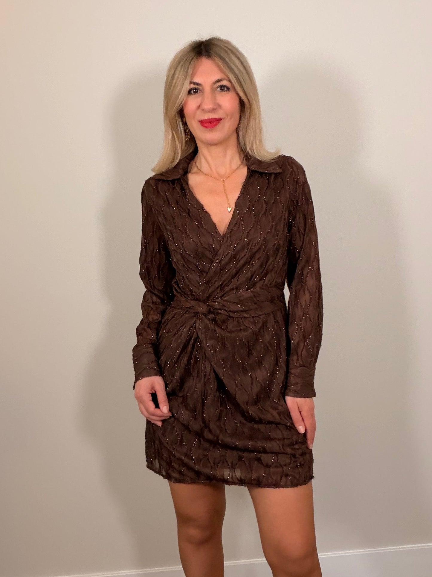 LOD of Love – Chocoladebruine Glitterjurk