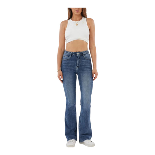 LOD of Love - Flared Jeans met Stretch Blauw