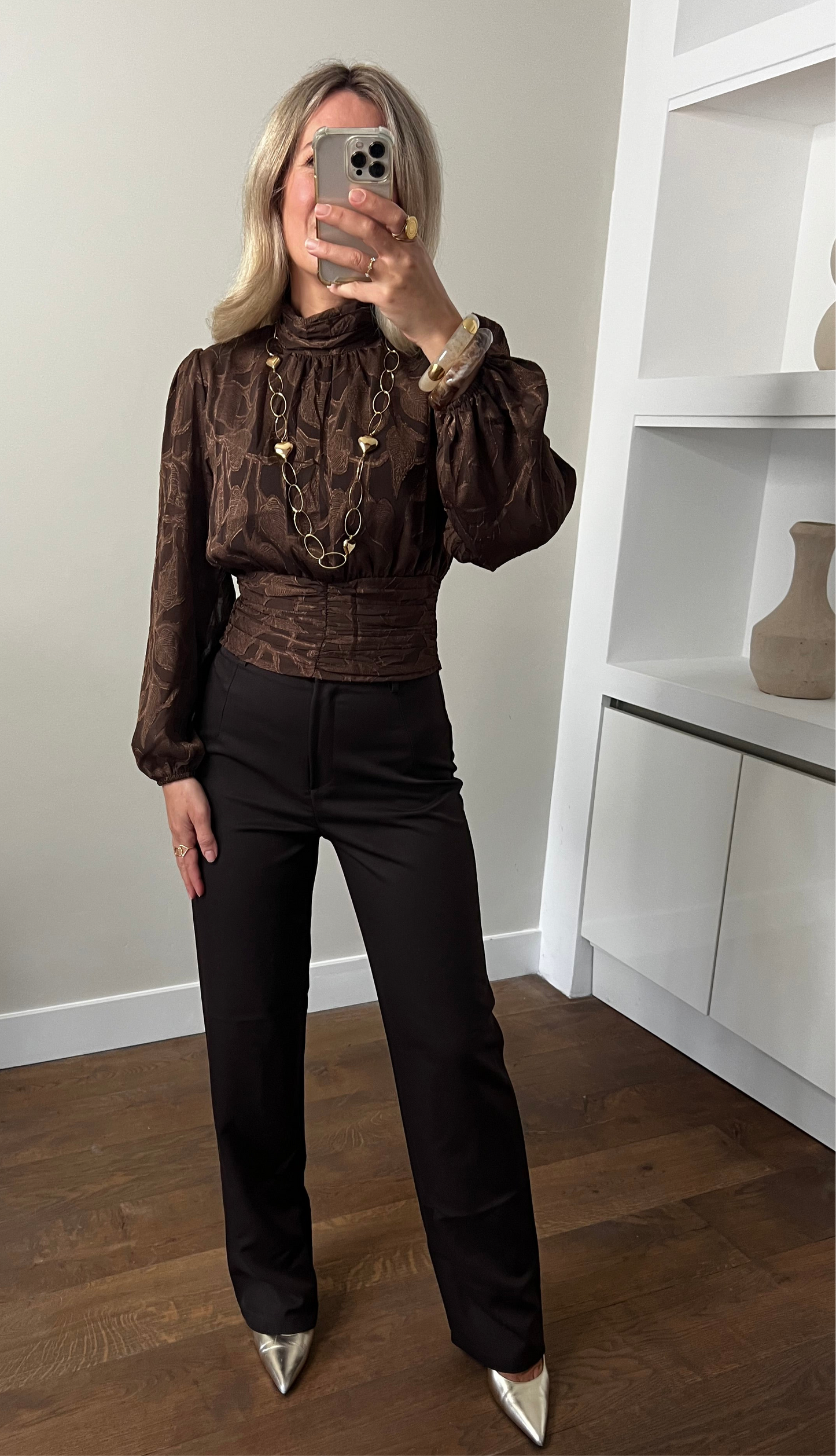 LOD of Love - Pantalon Liana Brown Tall Fit