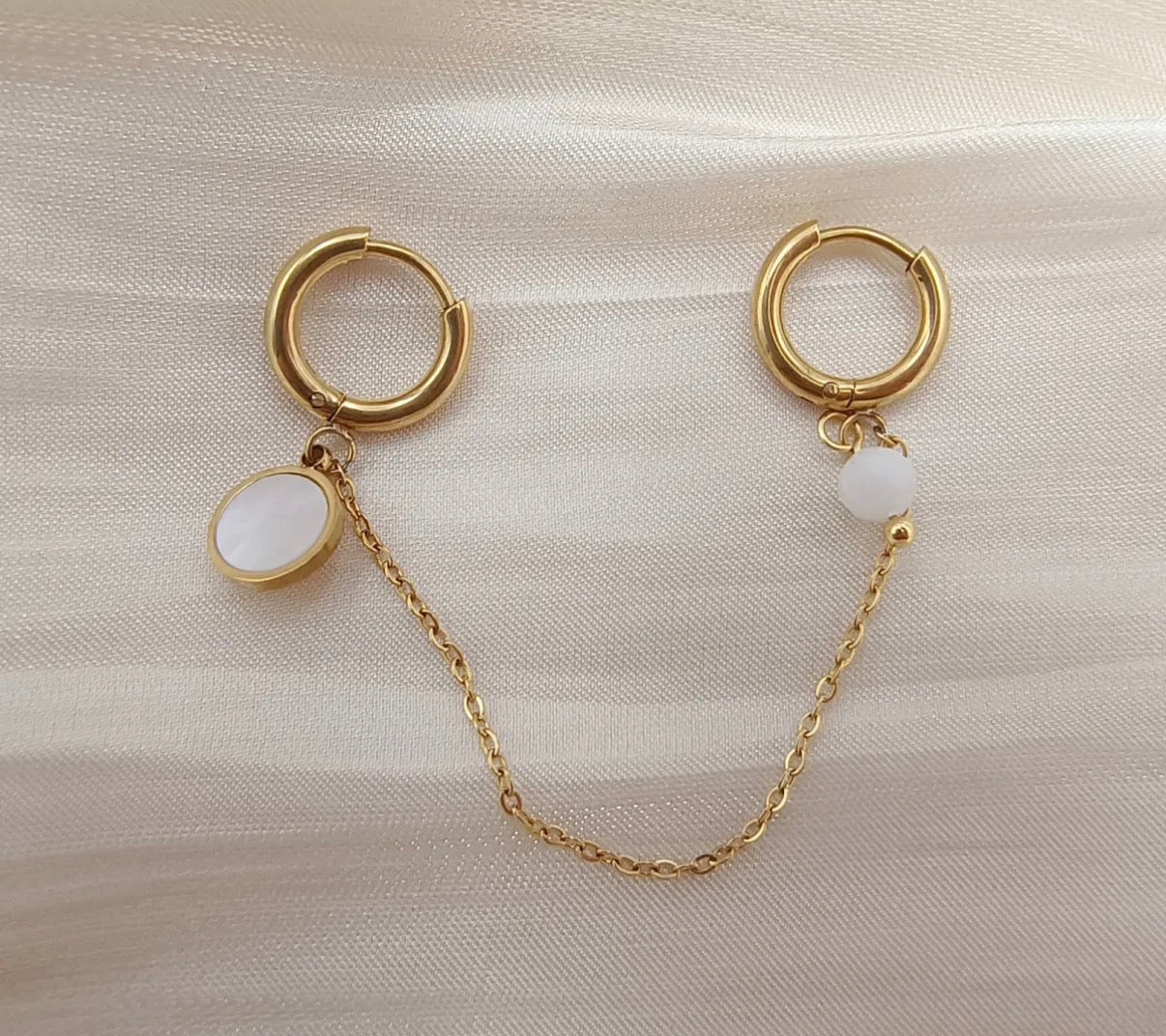 LOD of Love Gold Heart-Shaped Earrings