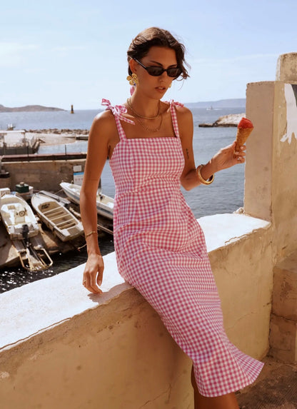 LOD of Love – Baumwollkleid mit Polka Dots und Schleife auf der Rückseite