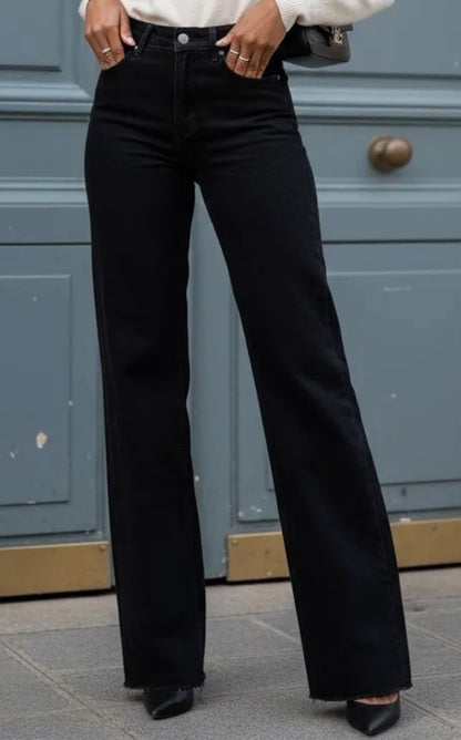 LOD of Love - Extra Tall Wide Leg Jeans Zwart