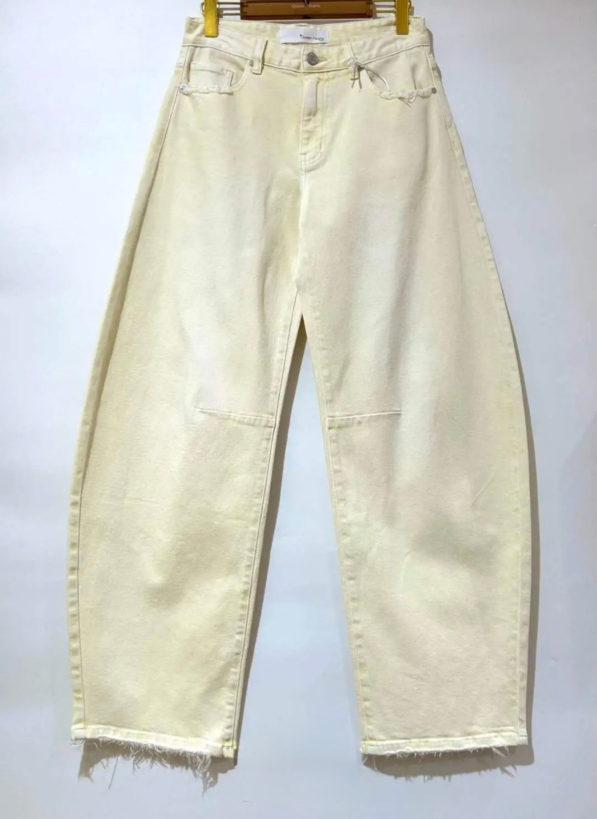 LOD of Love - Butter Yellow Barrel Jeans