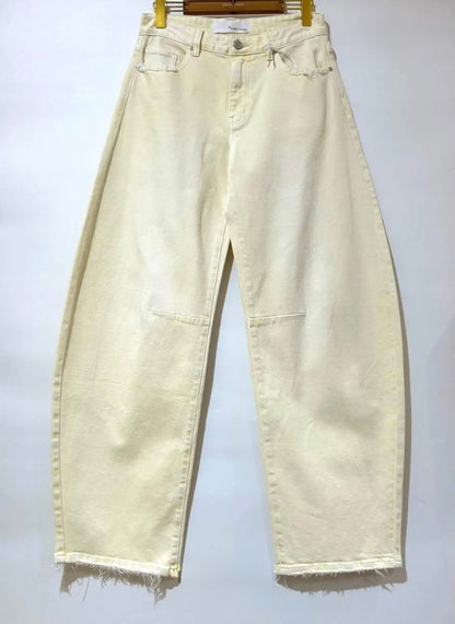 LOD of Love - Butter Yellow Barrel Jeans
