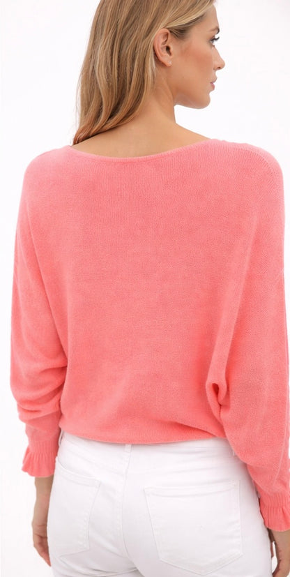 LOD of Love - Vlinder Trui Koraalroze