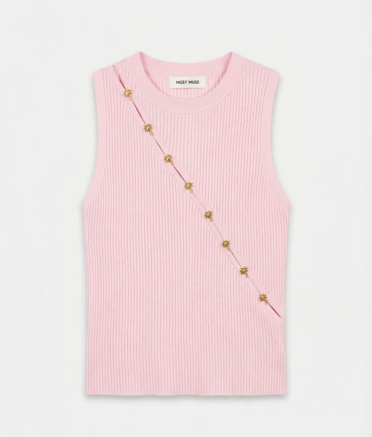 LOD of Love – Roze Top met Palmknopen