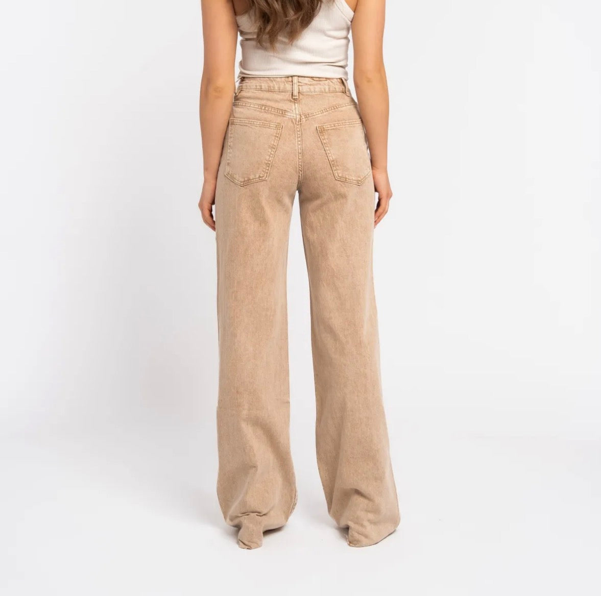 LOD of Love - Extra Tall Wide Leg Jeans Warm Beige – Inseam 90 cm