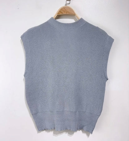 LOD of Love – Emma Bluse mit Blätterdruck und Puffärmeln – Blau