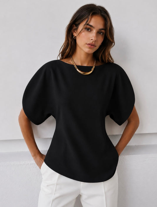 LOD of Love – Puffy Sleeve Top Black