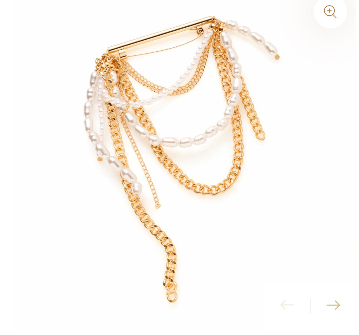 LOD of Love - Vintage Perlenbrosche Herz