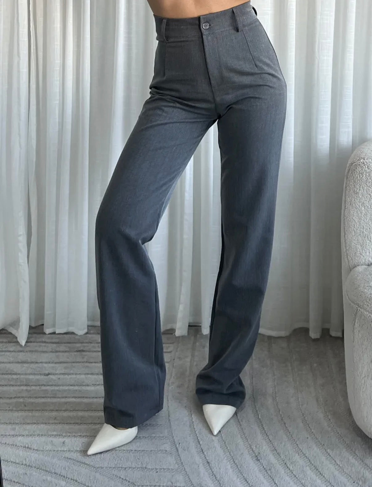 LOD of Love - Pantalon Liana Grey Tall Fit