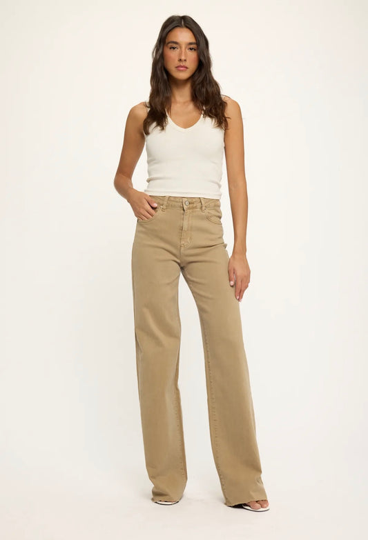 LOD of Love - Extra Tall Wide Leg Jeans Camel– Inseam 90 cm