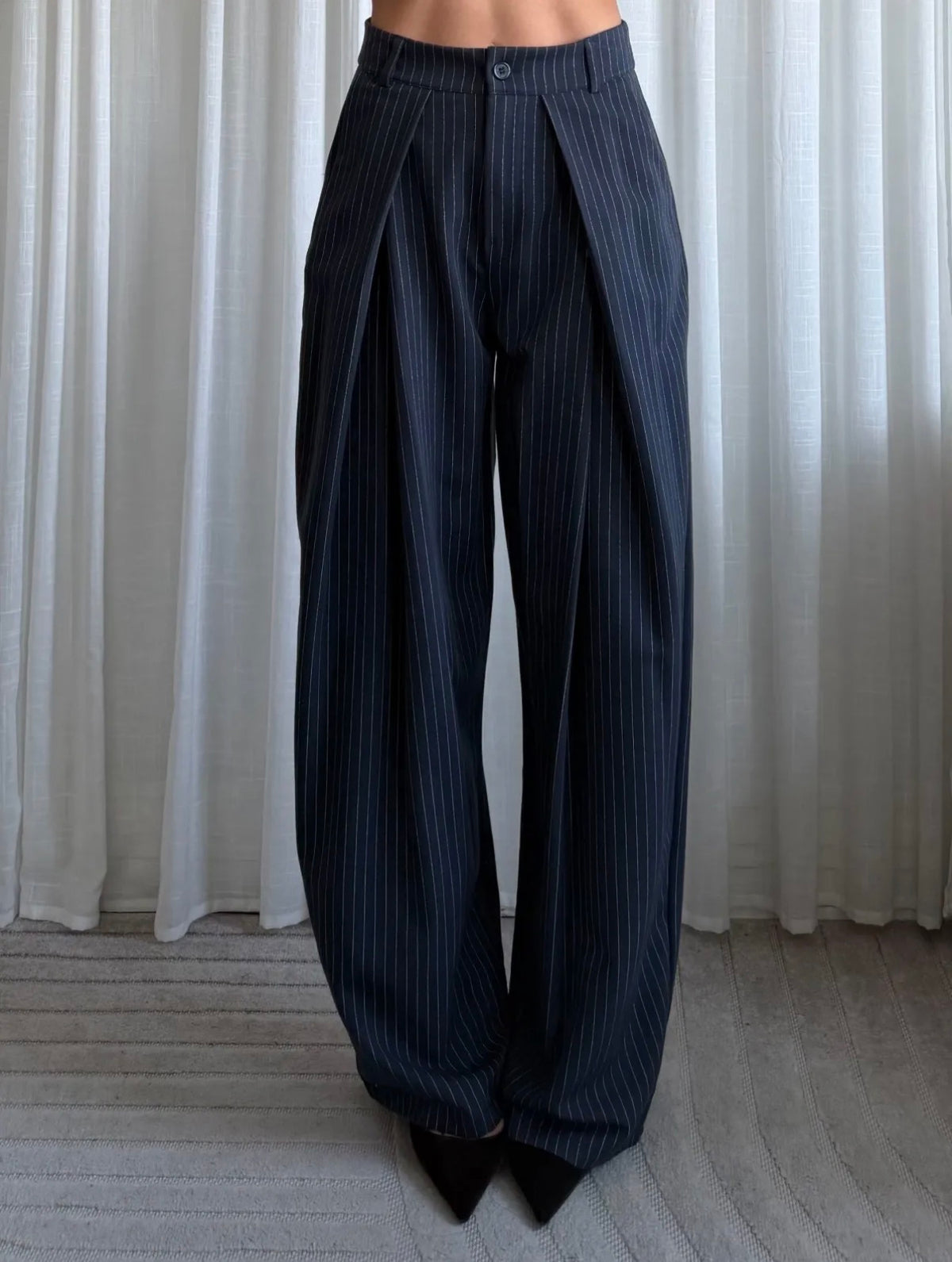 LOD of Love - Pinstripe Barrel Pantalon – Inseam 80 cm