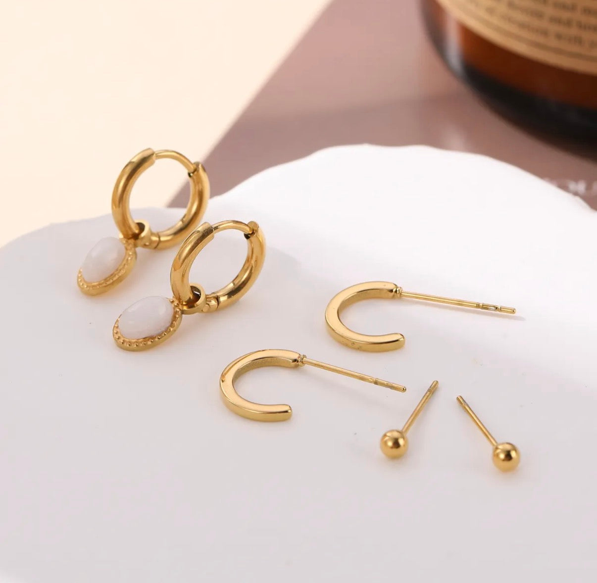LOD of Love – Herzförmige Ohrringe in Gold