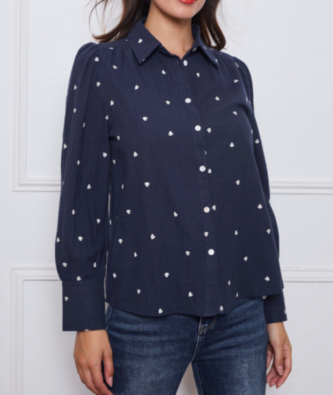 LOD of Love – Heart Blouse Navy