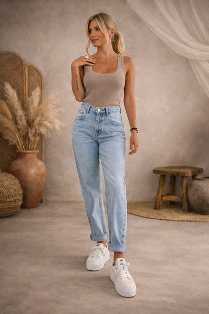 LOD of Love - Queen Hearts Mom Fit Jeans