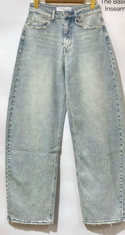 LOD of Love - Queen Hearts Blue Balloon Jeans Mid Waist