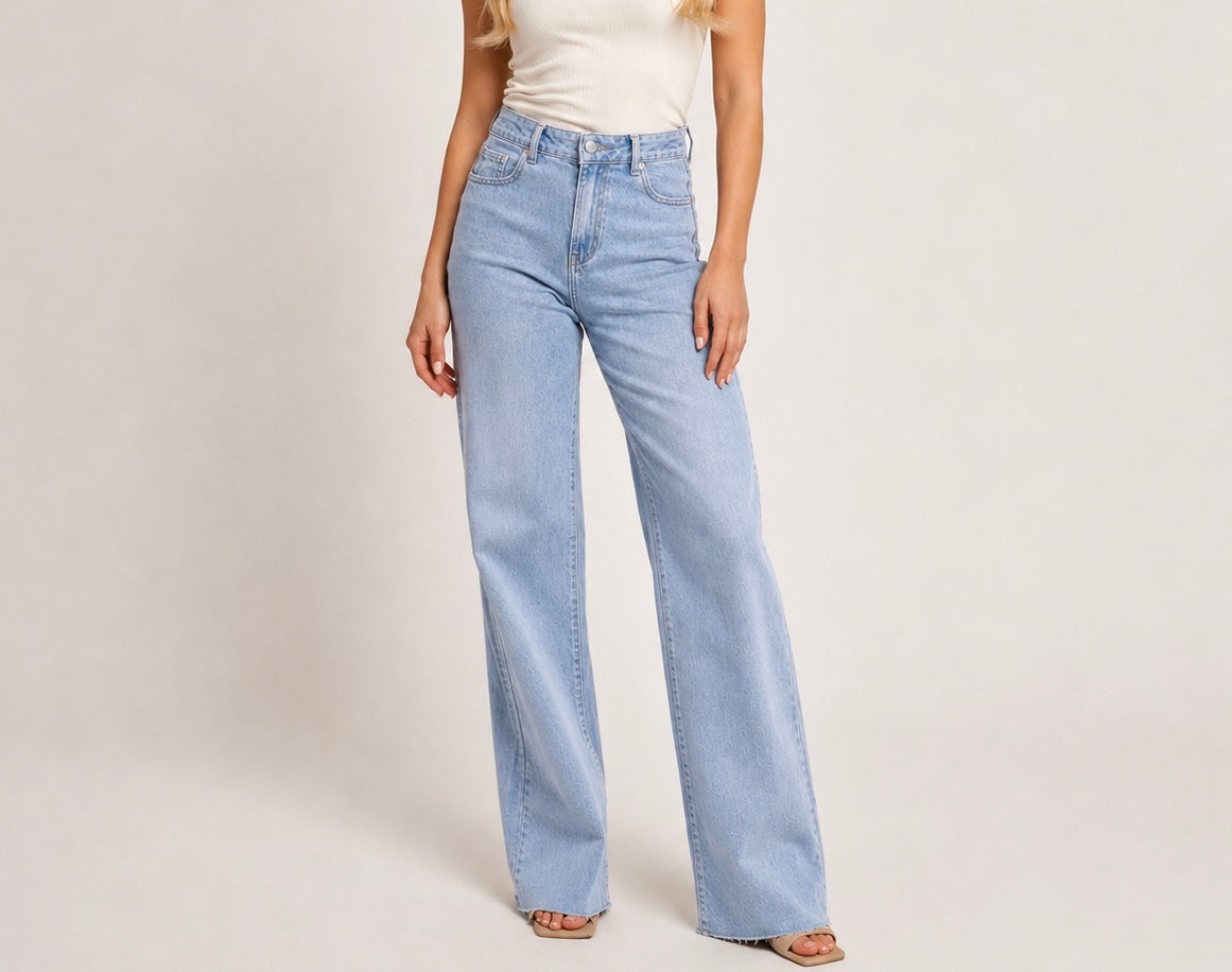 LOD of Love - Extra Tall Wide Leg Jeans Blue – Inseam 90 cm