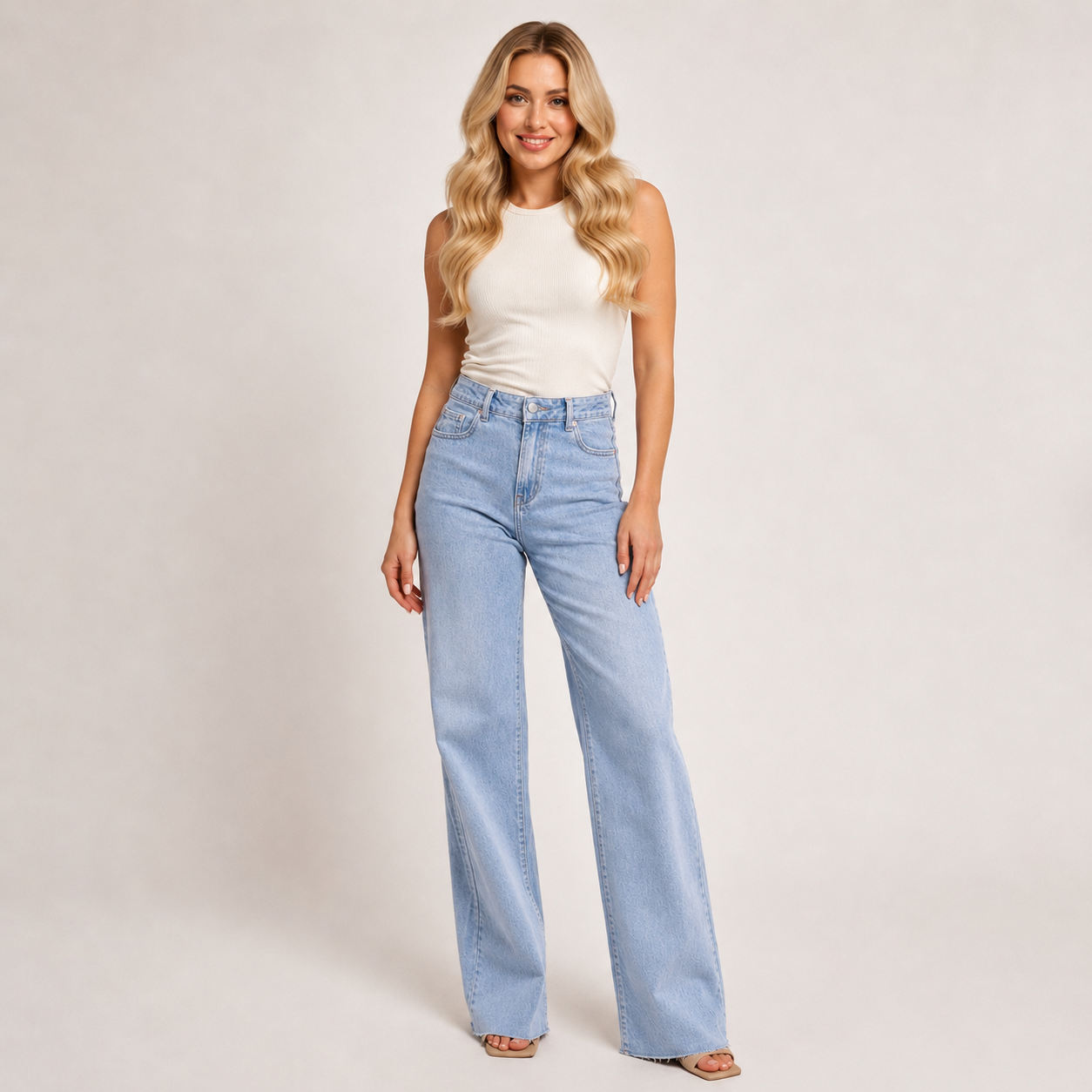 LOD of Love - Extra Tall Wide Leg Jeans Blue – Inseam 90 cm