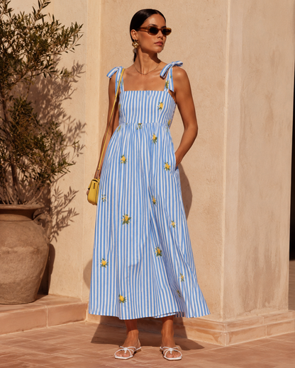 LOD of Love – Cotton Polka Dot Dress with Back Bow
