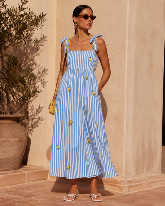 LOD of Love – Maxi jurk Lemon Blue