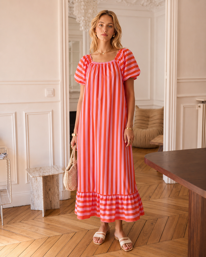 LOD of Love – Baumwollkleid mit Polka Dots und Schleife auf der Rückseite