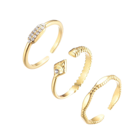 LOD of Love - Verstelbare Stainless Steel Ringen