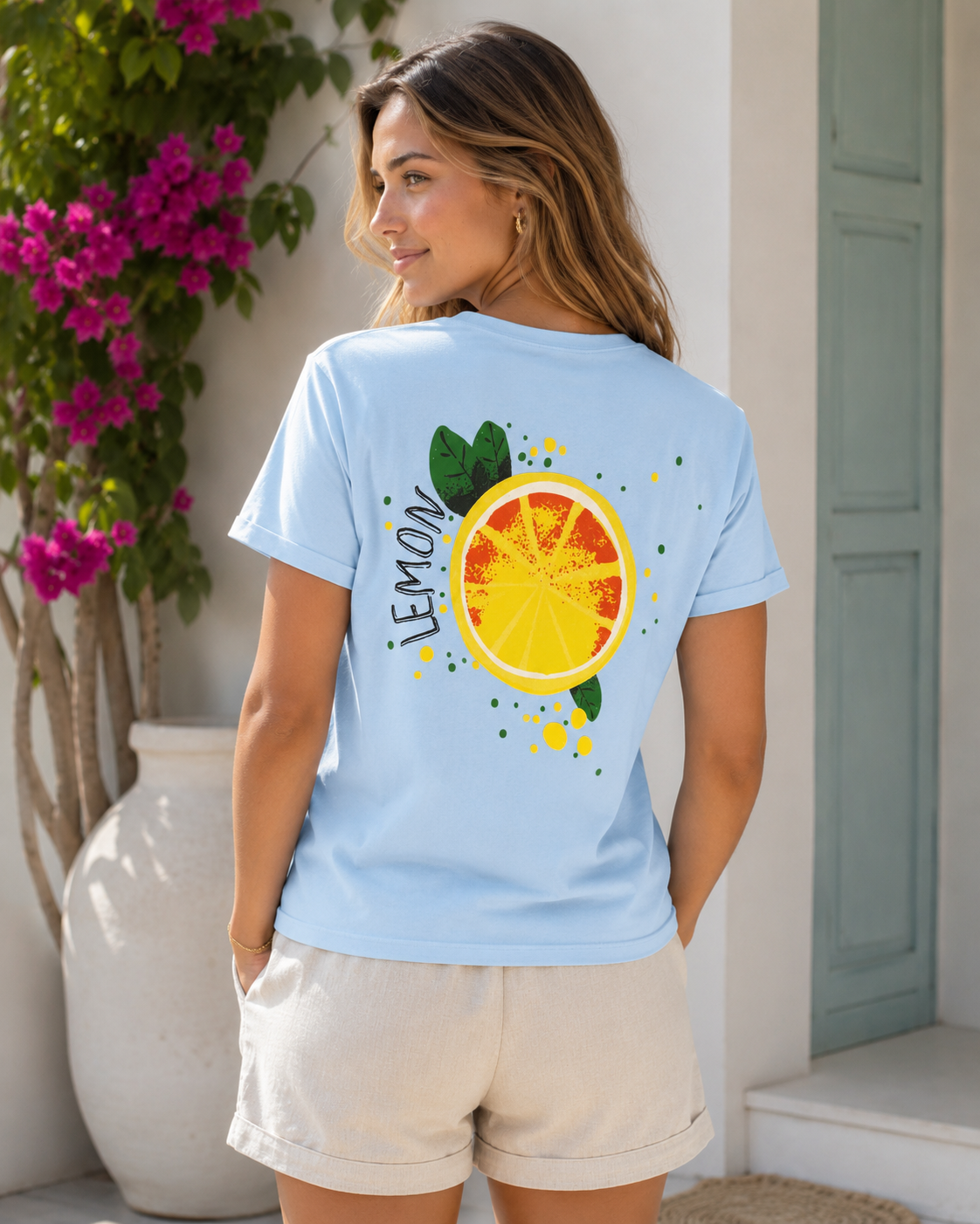 LOD of Love - Zitronenblaues T-Shirt