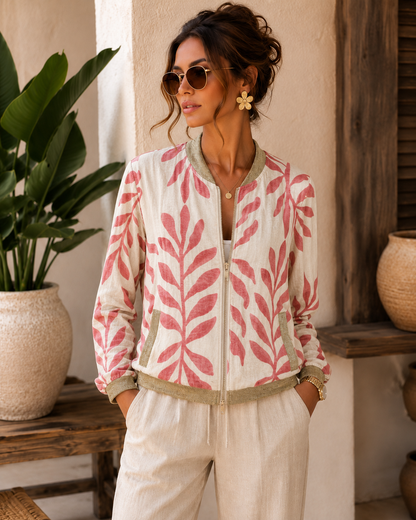 LOD of Love – Bomberjack met Koraalroze Bladprint