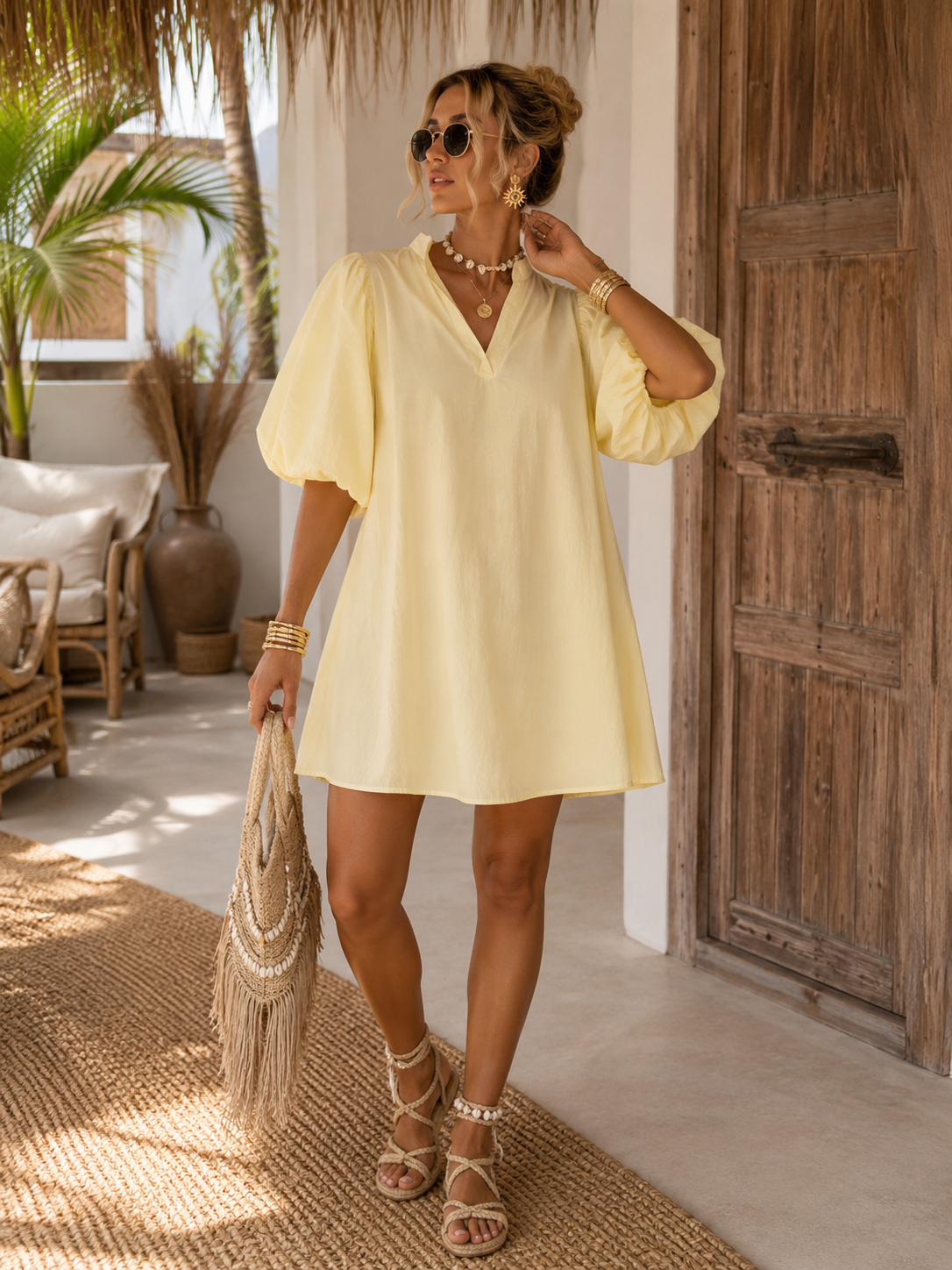 LOD of Love – Katoenen Ballonmouw Jurk