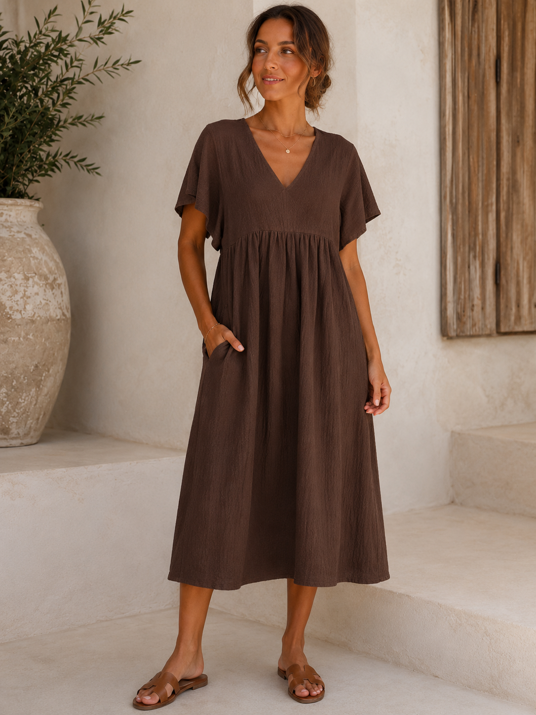 LOD of Love – Cotton Polka Dot Dress with Back Bow