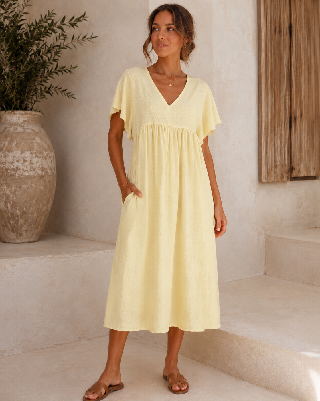 LOD of Love – Cotton Polka Dot Dress with Back Bow