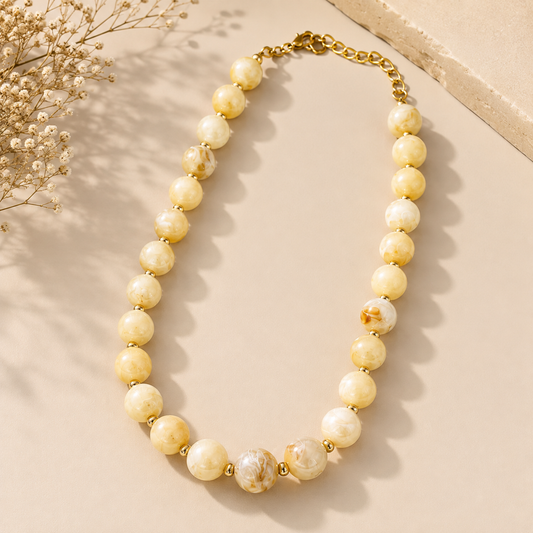 LOD of Love - Beaded Necklace Cream