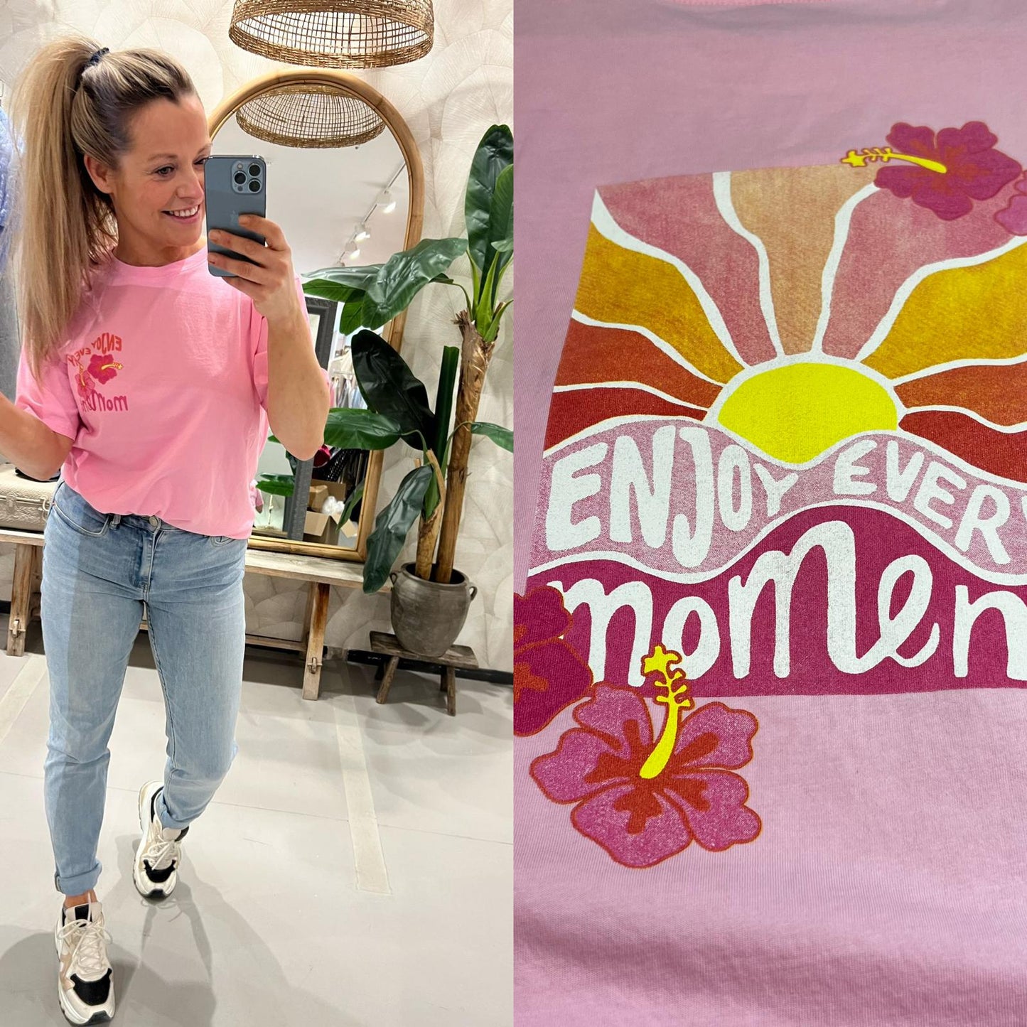 LOD of Love - T-Shirt Enjoy Every Moment Pink