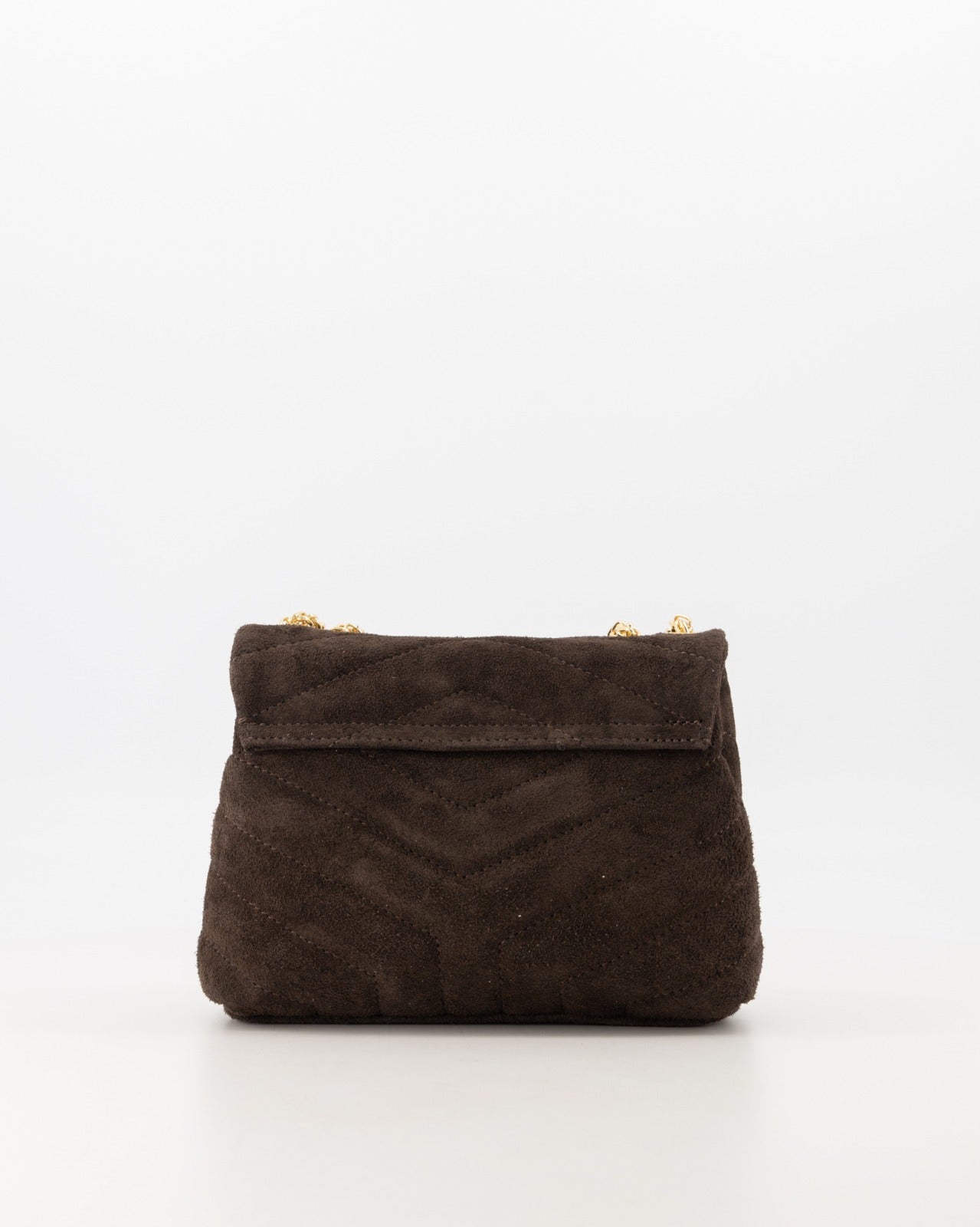 LOD of LOVE – Celine Suede Crossbodytassen Donkerbruin