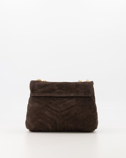 LOD of LOVE – Celine Suede Crossbodytassen Donkerbruin