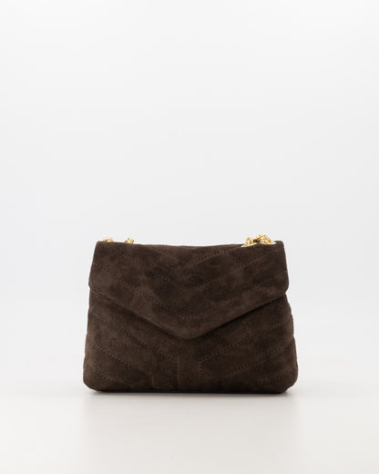 LOD of LOVE – Celine Suede Crossbodytassen Donkerbruin