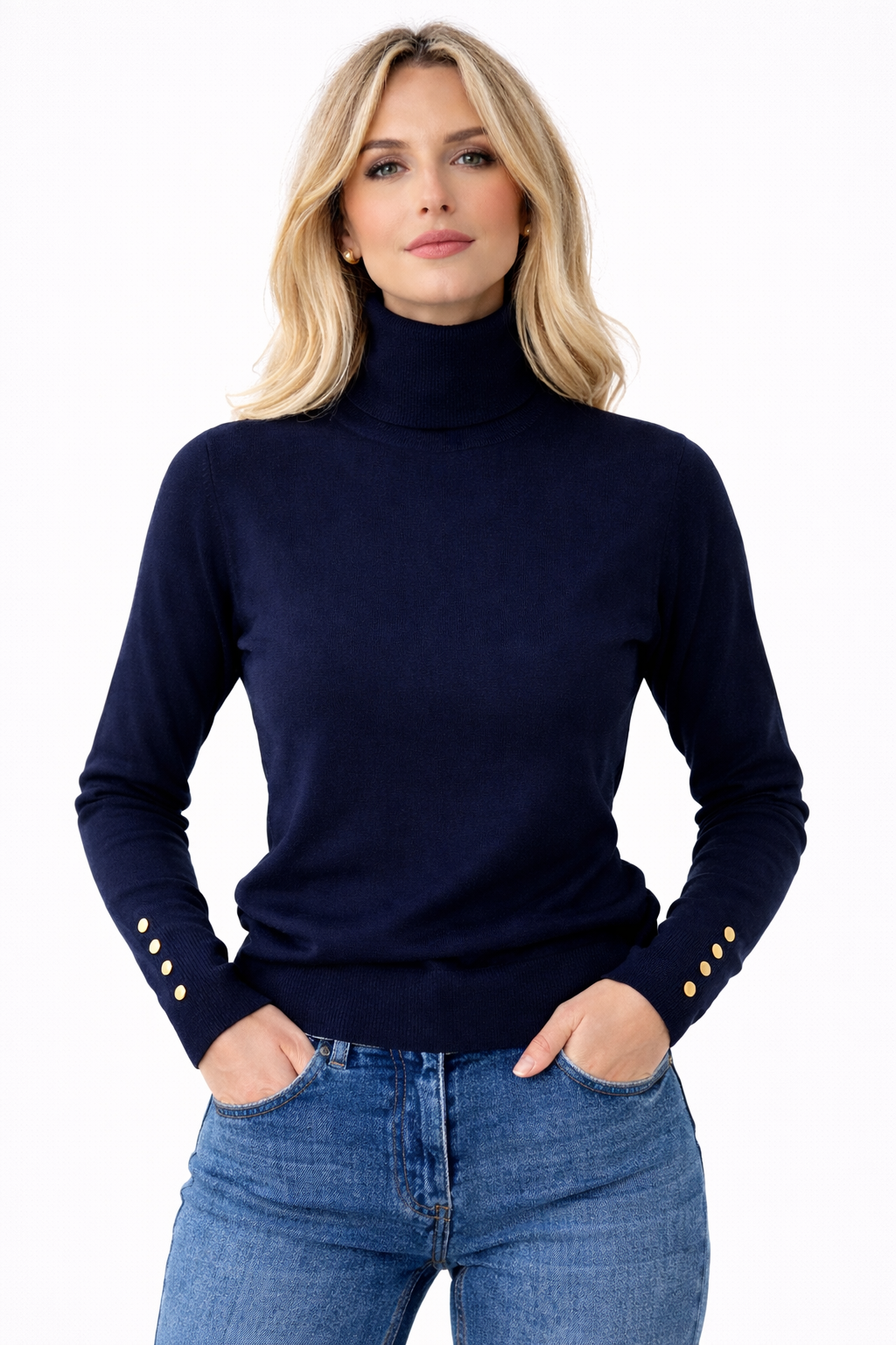 LOD Of Love - Basic Coltrui Marine Blue Met Gouden knoopjes