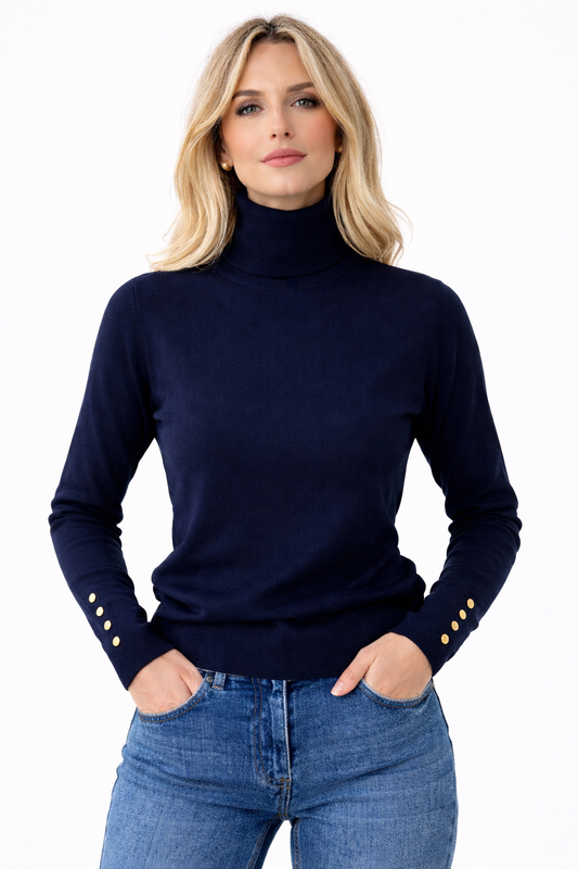 LOD Of Love - Basic Coltrui Marine Blue Met Gouden knoopjes