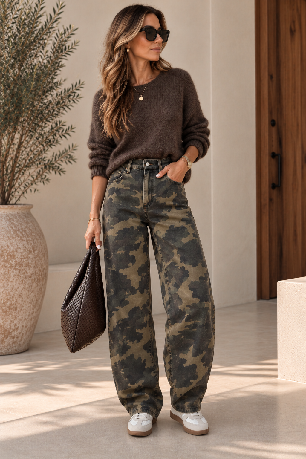 LOD of Love - Balloon Jeans Camo  Army Green