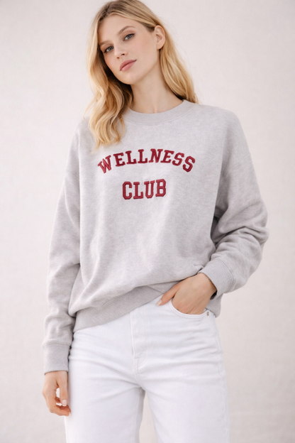 LOD Of Love - Striped Sweater Beige Brown With Embroidered Flower Sleeve