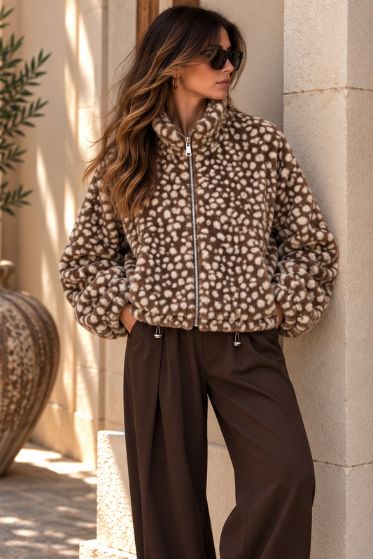 LOD of Love – Taupe Panther Bomberjacke