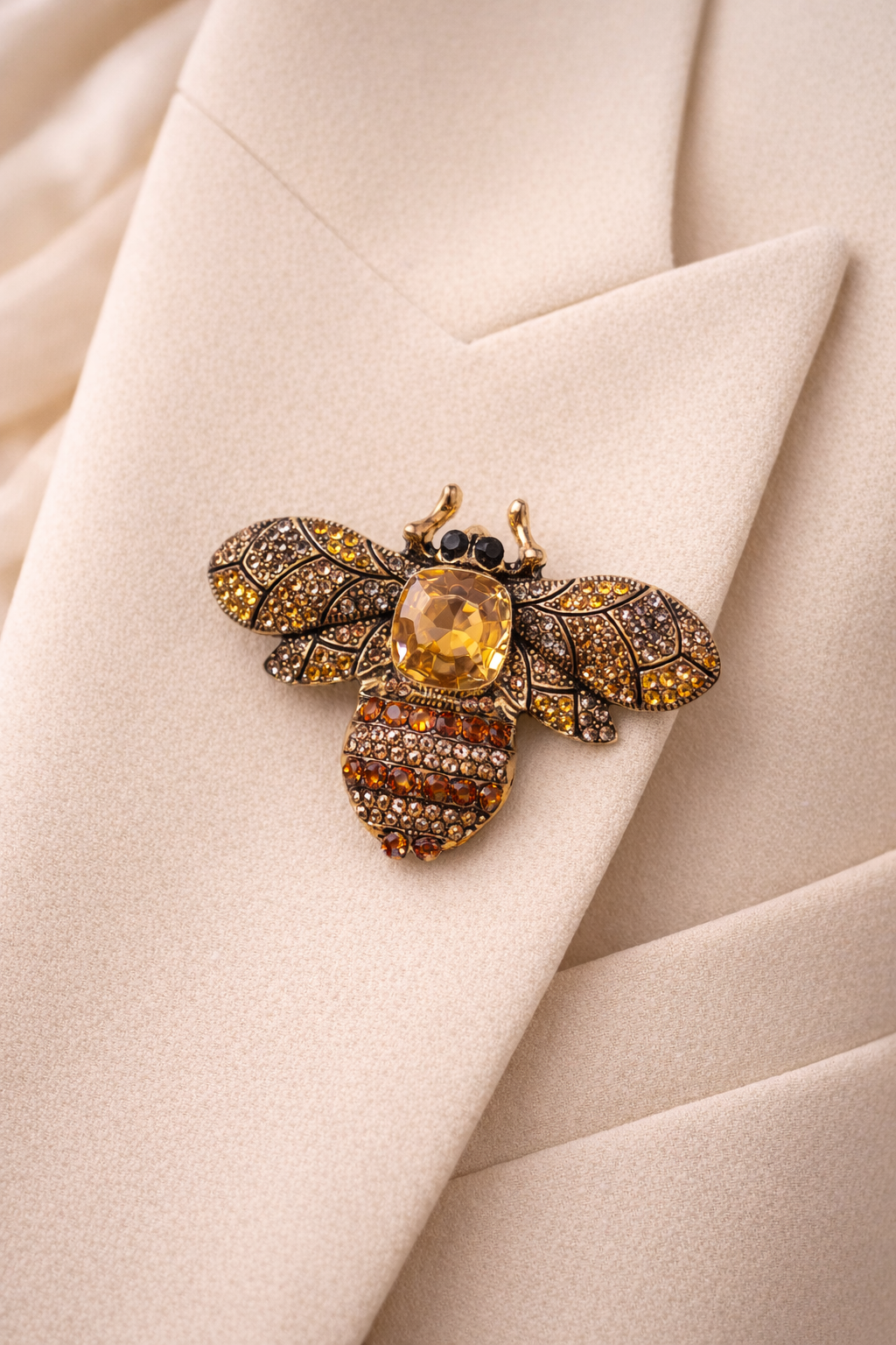 LOD of Love - Vintage Perlenbrosche Herz