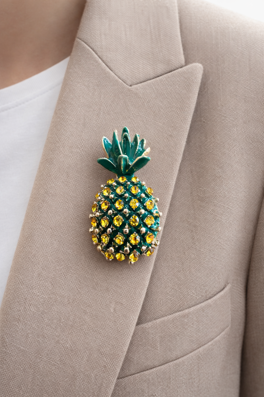 LOD of Love - Vintage Perlenbrosche Herz