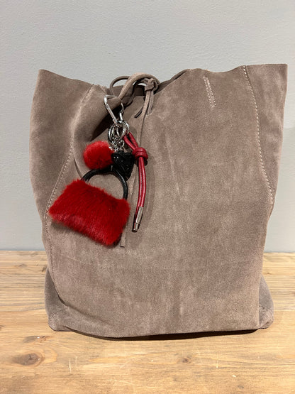 LOD of Love - Bag Charm Bordeaux fake fur