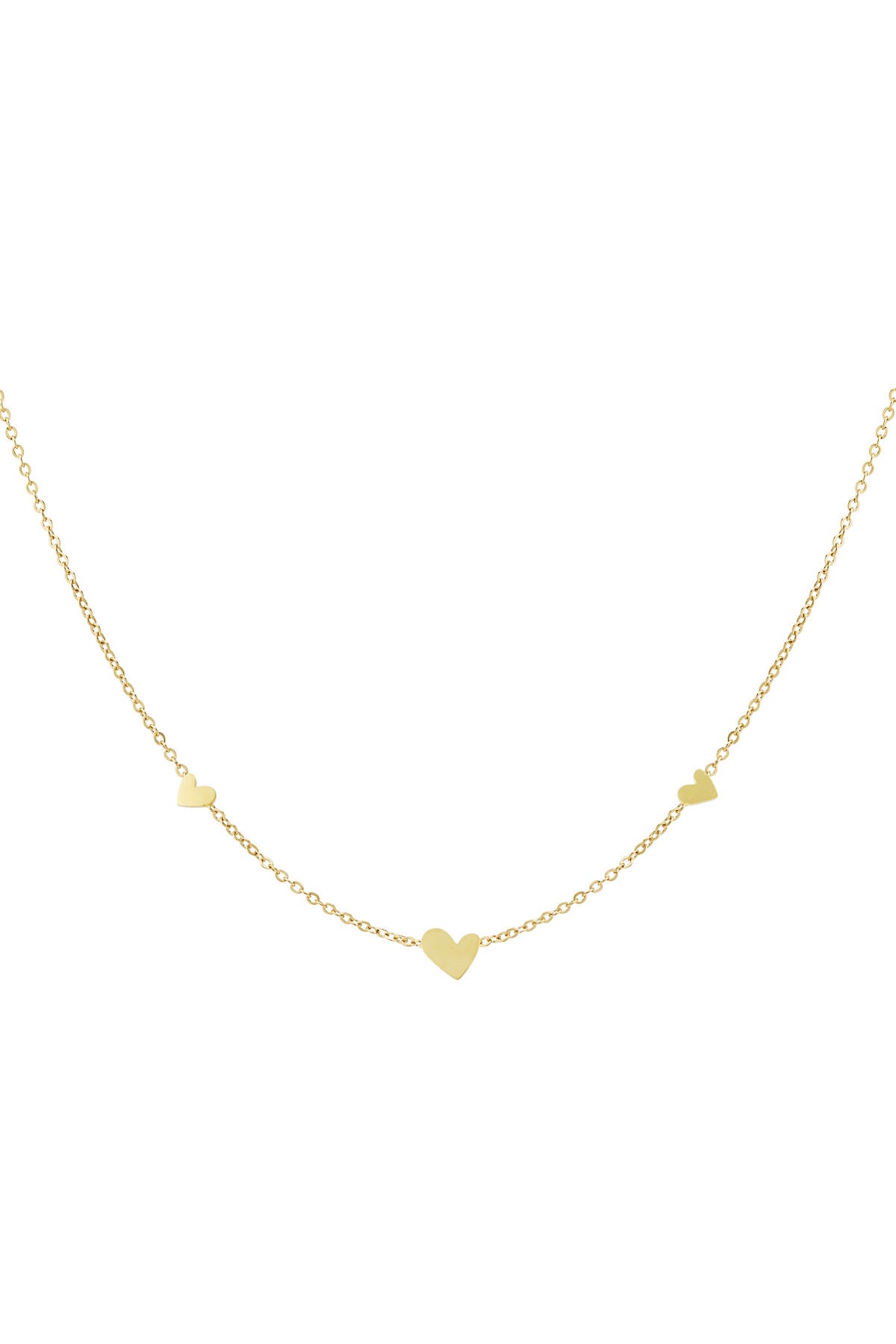 LOD of Love Minimal Heart Necklace – Stainless Steel Elegantie